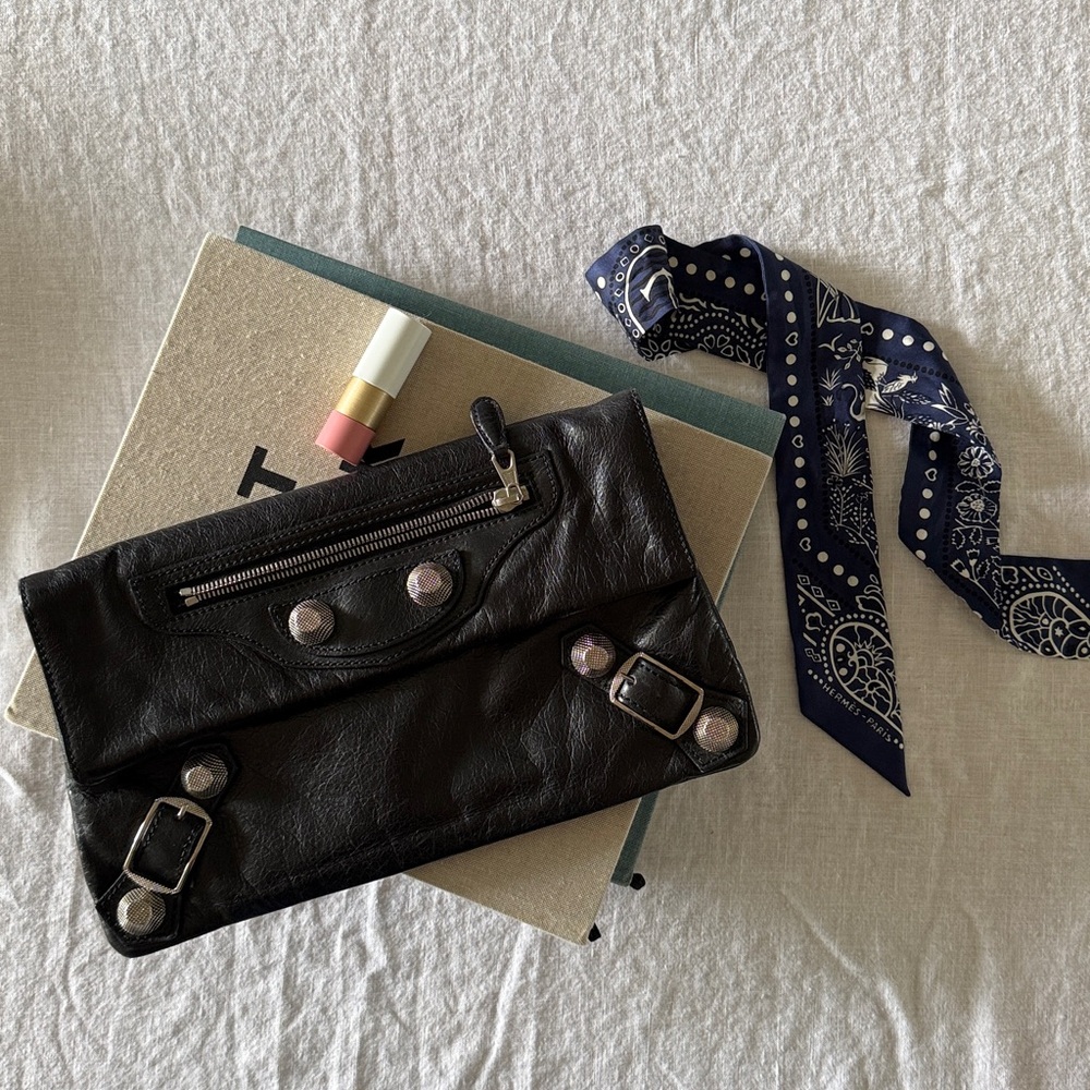 Balenciaga Motocross Giant 21 City Bag Envelope Clutch
